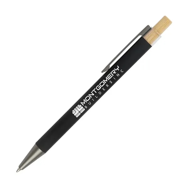 Arundi Recycled Aluminum Pen With Bamboo Plunger - Arundi Recycled Aluminum Pen With Bamboo Plunger - Image 2 of 8