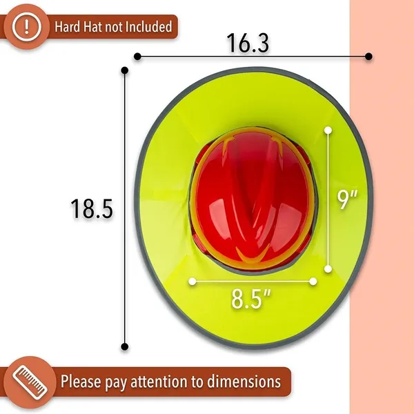 Hard Hat Sun Shield with Reflective Neck & Visor Shade - Hard Hat Sun Shield with Reflective Neck & Visor Shade - Image 1 of 8
