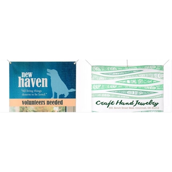 Banner - Canvas, 9oz White Woven Fabric - Banner - Canvas, 9oz White Woven Fabric - Image 1 of 1