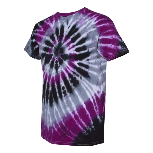 Dyenomite Multi-Color Spiral Tie-Dyed T-Shirt - Dyenomite Multi-Color Spiral Tie-Dyed T-Shirt - Image 33 of 74