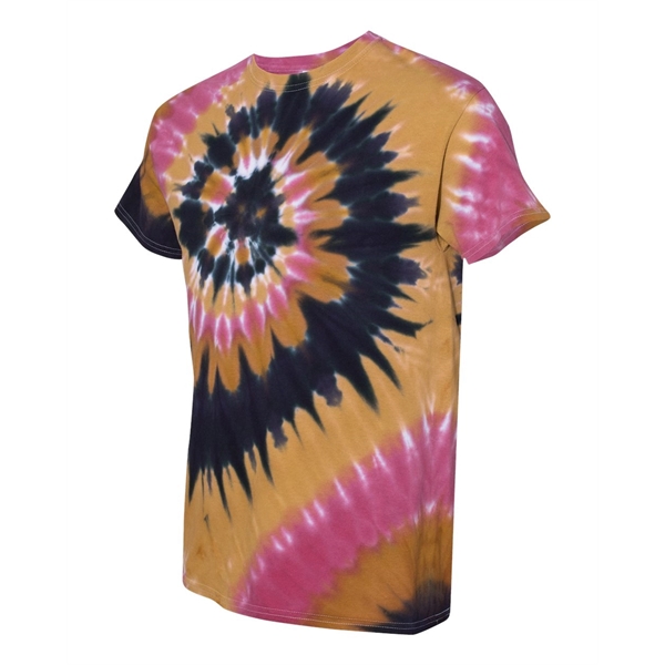 Dyenomite Multi-Color Spiral Tie-Dyed T-Shirt - Dyenomite Multi-Color Spiral Tie-Dyed T-Shirt - Image 36 of 74