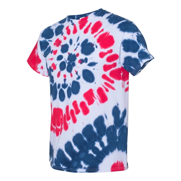 Dyenomite Multi-Color Spiral Tie-Dyed T-Shirt - Dyenomite Multi-Color Spiral Tie-Dyed T-Shirt - Image 39 of 74