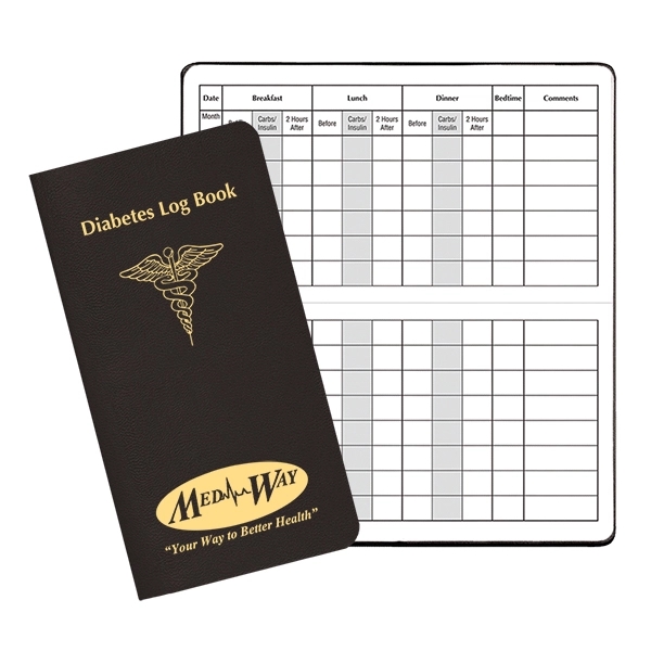 Diabetes Health Log Book - Leatherette - Diabetes Health Log Book - Leatherette - Image 0 of 16
