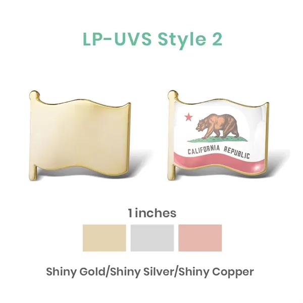 UV Printed Stock Lapel Pins - UV Printed Stock Lapel Pins - Image 3 of 15