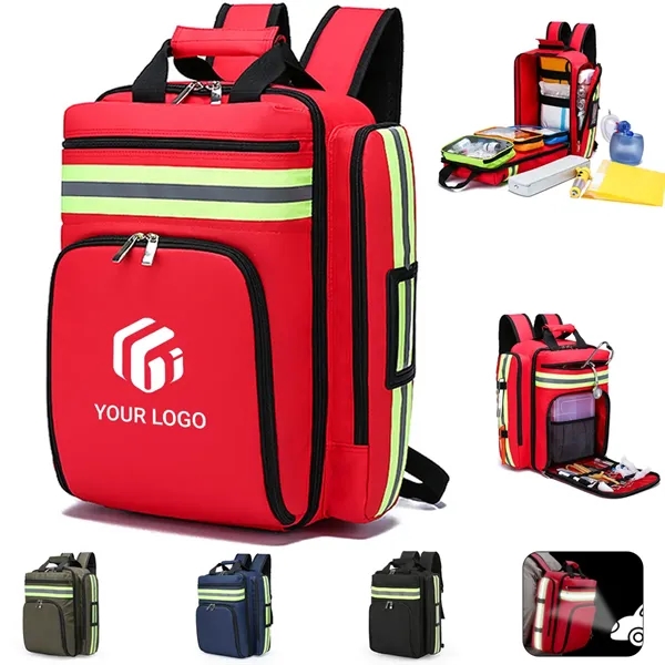 Camping trip sports trauma medical bag first aid backpack - Camping trip sports trauma medical bag first aid backpack - Image 0 of 4