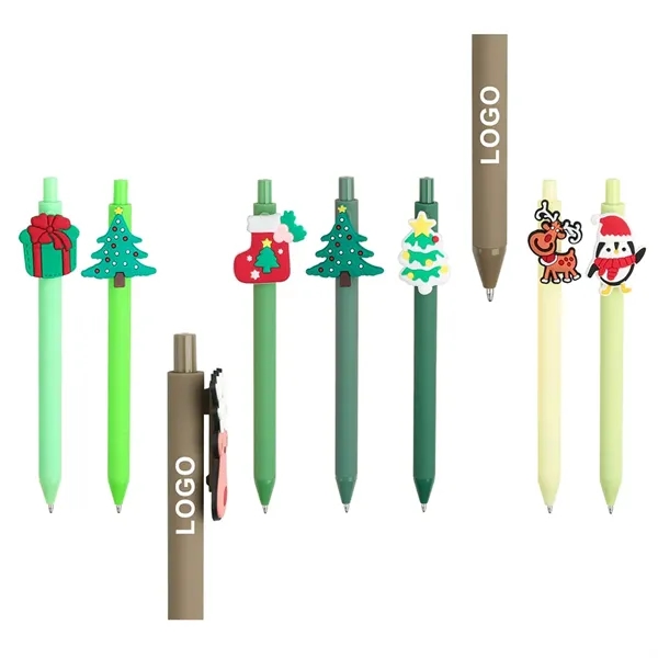 Christmas PVC Ballpoint Pens With Holiday Designs - Christmas PVC Ballpoint Pens With Holiday Designs - Image 2 of 3