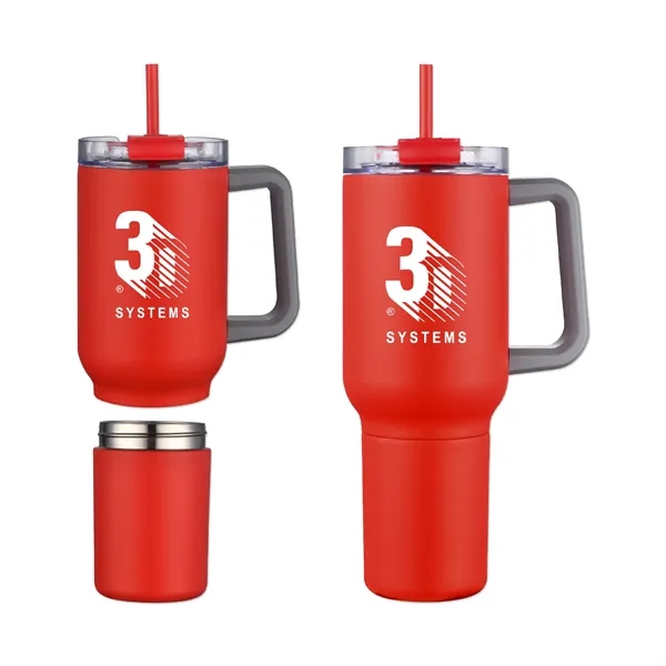 22 Oz. Stainless Steel Travel Mug with Cup