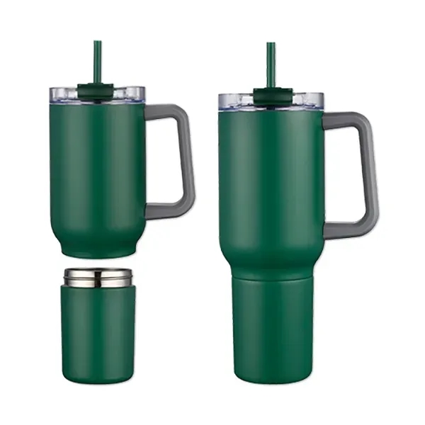 22 Oz. Stainless Steel Travel Mug with Cup