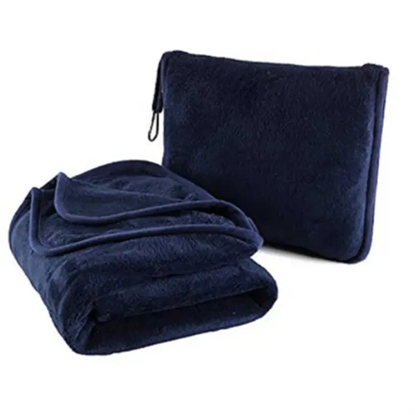 Fleece Travel Blanket Pillow Portable Two In One Car Plane - Fleece Travel Blanket Pillow Portable Two In One Car Plane - Image 6 of 7