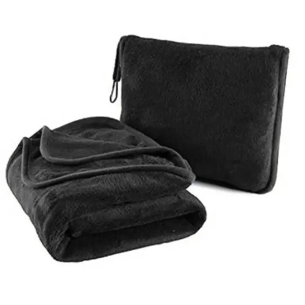 Fleece Travel Blanket Pillow Portable Two In One Car Plane - Fleece Travel Blanket Pillow Portable Two In One Car Plane - Image 7 of 7