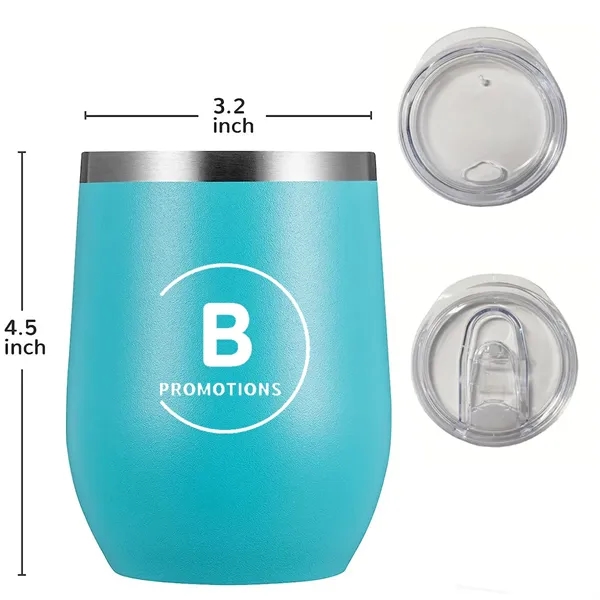12oz Stainless Steel Eggshell Vacuum Insulated Wine Tumbler - 12oz Stainless Steel Eggshell Vacuum Insulated Wine Tumbler - Image 2 of 2