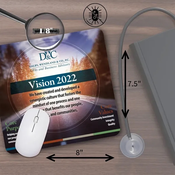 Mouse Carpet™ Antimicrobial Fabric Pad (7.5"x8"x1/8")