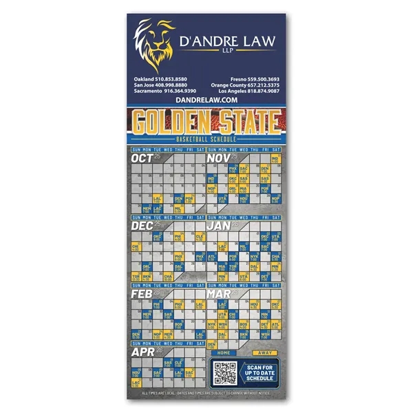 Basketball Schedule Magnet - Basketball Schedule Magnet - Image 0 of 0