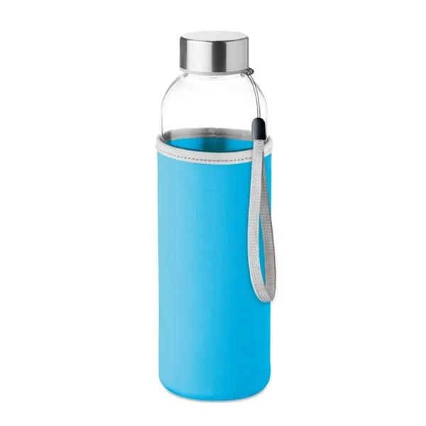 Glass Water Bottle With Cloth Cover - Glass Water Bottle With Cloth Cover - Image 0 of 4