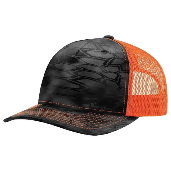 Richardson 112PFP Snapback Trucker Hat w/Leatherette Patches - Richardson 112PFP Snapback Trucker Hat w/Leatherette Patches - Image 50 of 53