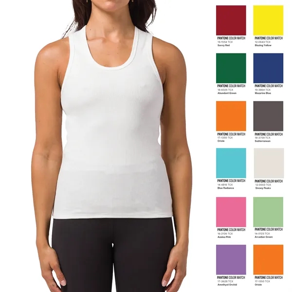 Pantone Custom Color Ribbed Tank Top Sustainable Cotton - Pantone Custom Color Ribbed Tank Top Sustainable Cotton - Image 0 of 0