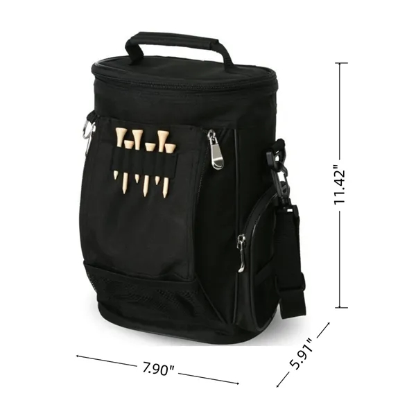 Insulated Golf Cooler Bag With Shoulder Strap And Tee Holder - Insulated Golf Cooler Bag With Shoulder Strap And Tee Holder - Image 1 of 4