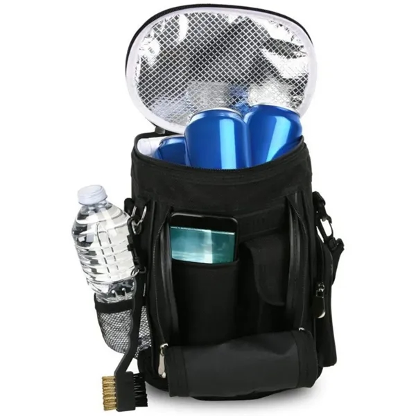 Insulated Golf Cooler Bag With Shoulder Strap And Tee Holder - Insulated Golf Cooler Bag With Shoulder Strap And Tee Holder - Image 3 of 4