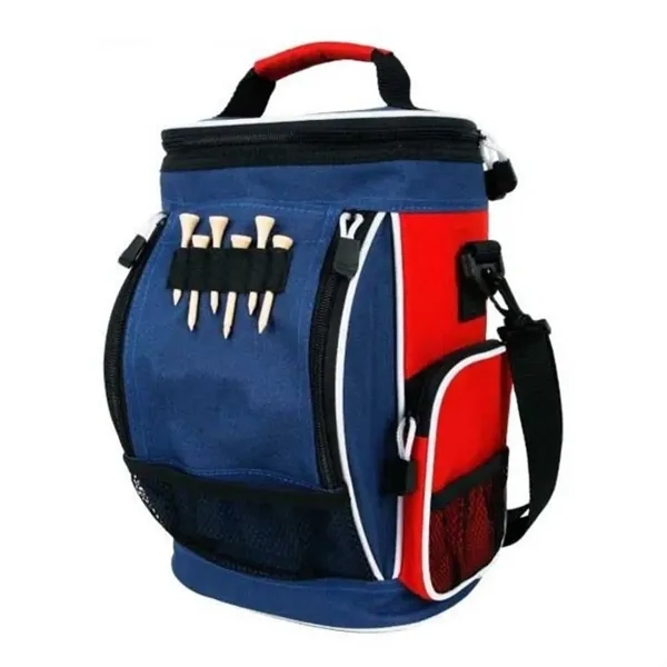 Insulated Golf Cooler Bag With Shoulder Strap And Tee Holder - Insulated Golf Cooler Bag With Shoulder Strap And Tee Holder - Image 4 of 4