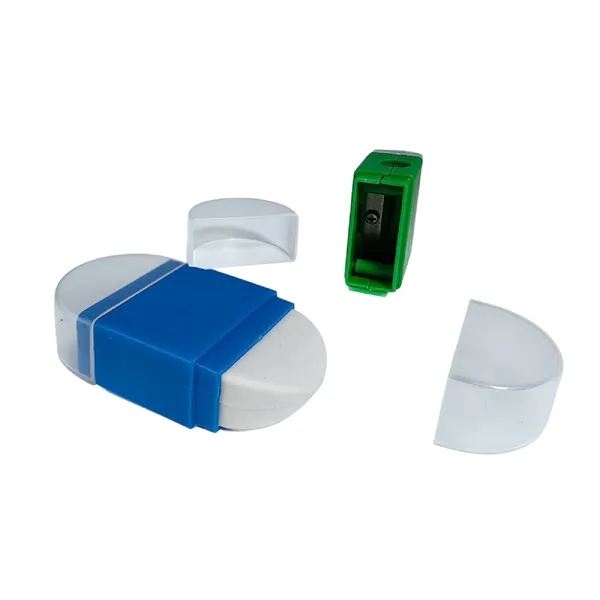 2 in 1 Pencil Sharpener Eraser Combo Portable School Supply - 2 in 1 Pencil Sharpener Eraser Combo Portable School Supply - Image 6 of 11