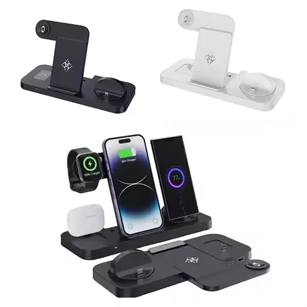 6 in 1 15 Watt Quick Wireless Charger - 6 in 1 15 Watt Quick Wireless Charger - Image 0 of 7