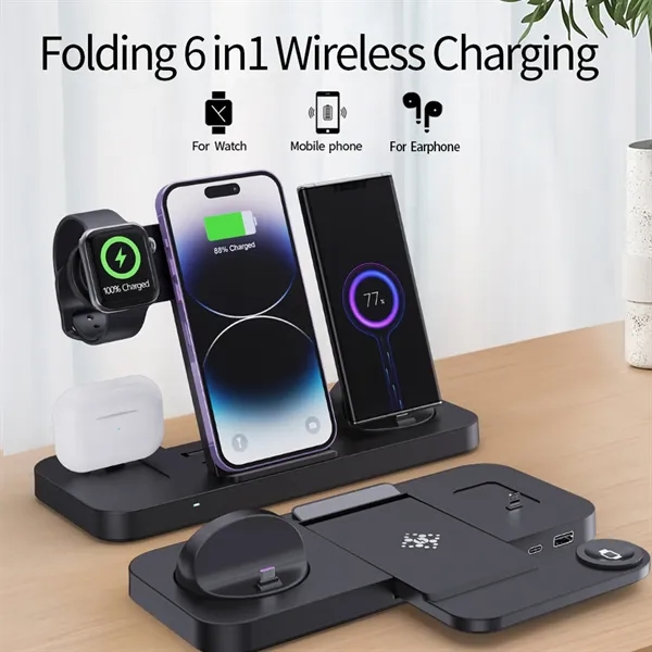 6 in 1 15 Watt Quick Wireless Charger - 6 in 1 15 Watt Quick Wireless Charger - Image 2 of 7