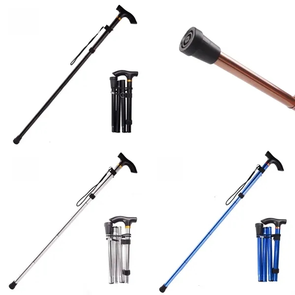 Foldable 5 Section Walking Stick With Anti Slip Tip - Foldable 5 Section Walking Stick With Anti Slip Tip - Image 3 of 6