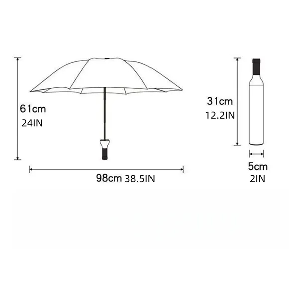 Creative Bottle Folding Umbrella Promotional Gift Idea - Creative Bottle Folding Umbrella Promotional Gift Idea - Image 1 of 4