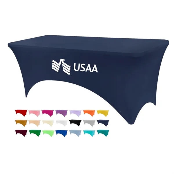 6' Stretch Table Cover (3-Sided) - 6' Stretch Table Cover (3-Sided) - Image 0 of 23