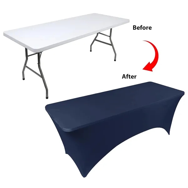 6' Stretch Table Cover (3-Sided) - 6' Stretch Table Cover (3-Sided) - Image 1 of 23