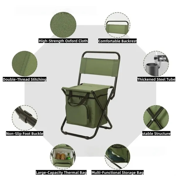 Multifunctional Outdoor Folding Chair - Multifunctional Outdoor Folding Chair - Image 3 of 4