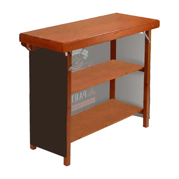 Portable Wood Bar with Full Bleed Wrap - Portable Wood Bar with Full Bleed Wrap - Image 1 of 3