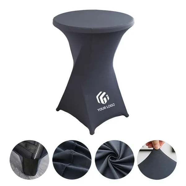 Hotel Bar Banquet Solid Color Round Elastic Table Cover - Hotel Bar Banquet Solid Color Round Elastic Table Cover - Image 0 of 4