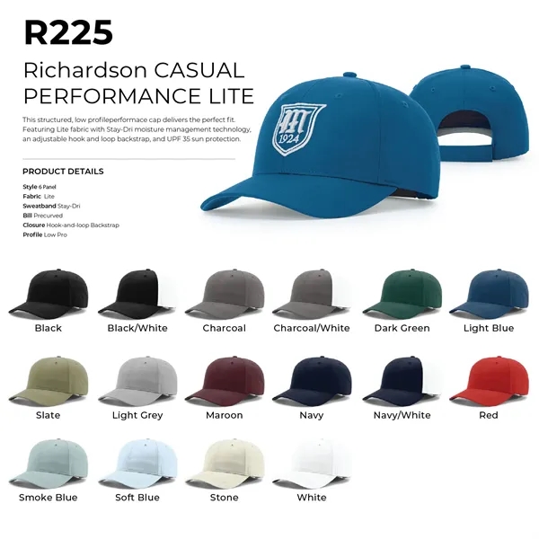 Richardson 225 Casual Performance Lite Hat - Richardson 225 Casual Performance Lite Hat - Image 1 of 19