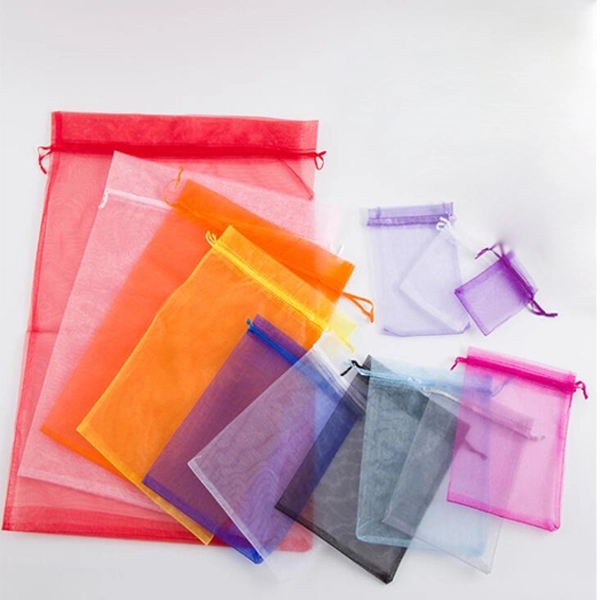 Organza Wedding Jewelry Drawstring Gift Bags - Organza Wedding Jewelry Drawstring Gift Bags - Image 2 of 8