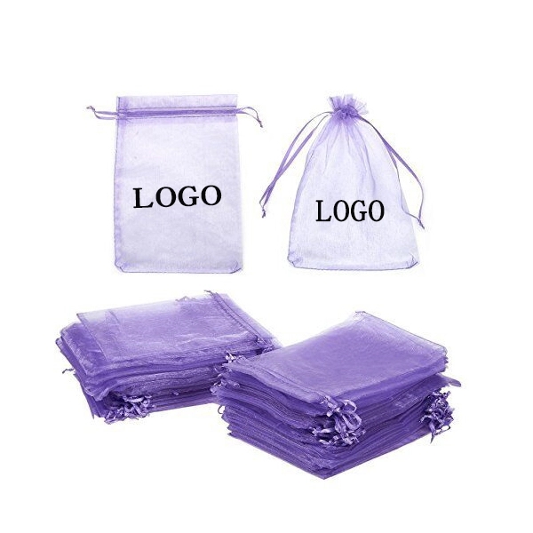 Organza Wedding Jewelry Drawstring Gift Bags - Organza Wedding Jewelry Drawstring Gift Bags - Image 3 of 8