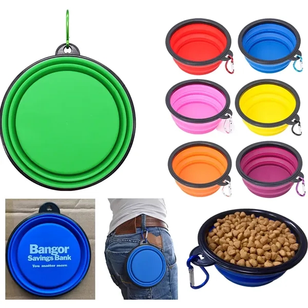 Outdoor Pet Collapsible Bowl Dish - Outdoor Pet Collapsible Bowl Dish - Image 1 of 9