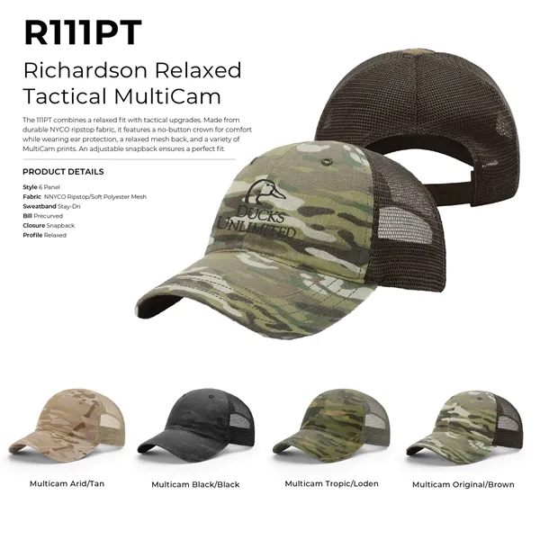 Richardson 111PT Relaxed Tactical MultiCam Hats - Richardson 111PT Relaxed Tactical MultiCam Hats - Image 1 of 20
