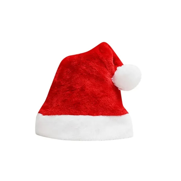 Christmas Santa Hat Short Plush Trim for Adult Kid - Christmas Santa Hat Short Plush Trim for Adult Kid - Image 1 of 3