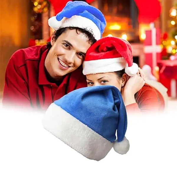 Christmas Santa Hat Short Plush Trim for Adult Kid - Christmas Santa Hat Short Plush Trim for Adult Kid - Image 3 of 3