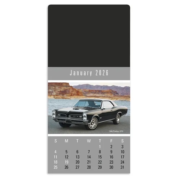 Triumph® Calendars Press-N-Stick Cruisin' Cars Calendar - Triumph® Calendars Press-N-Stick Cruisin' Cars Calendar - Image 2 of 2