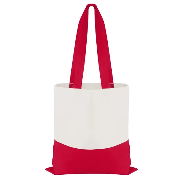 Good Value™ Cotton Colored Accent Flat Tote - Good Value™ Cotton Colored Accent Flat Tote - Image 6 of 6