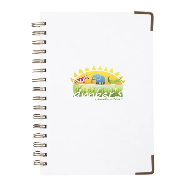 Good Value™ Woven Paper Hardback With Metal Accents Notebook - Good Value™ Woven Paper Hardback With Metal Accents Notebook - Image 0 of 5