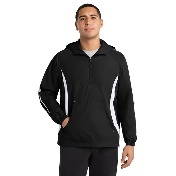 Sport-Tek Colorblock Raglan Anorak. - Sport-Tek Colorblock Raglan Anorak. - Image 0 of 14