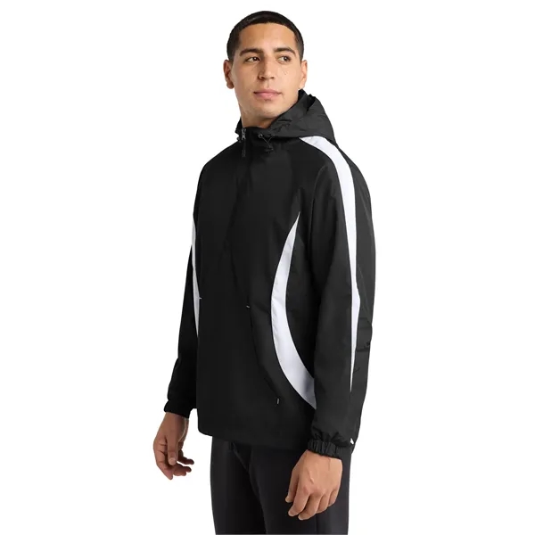 Sport-Tek Colorblock Raglan Anorak. - Sport-Tek Colorblock Raglan Anorak. - Image 2 of 14
