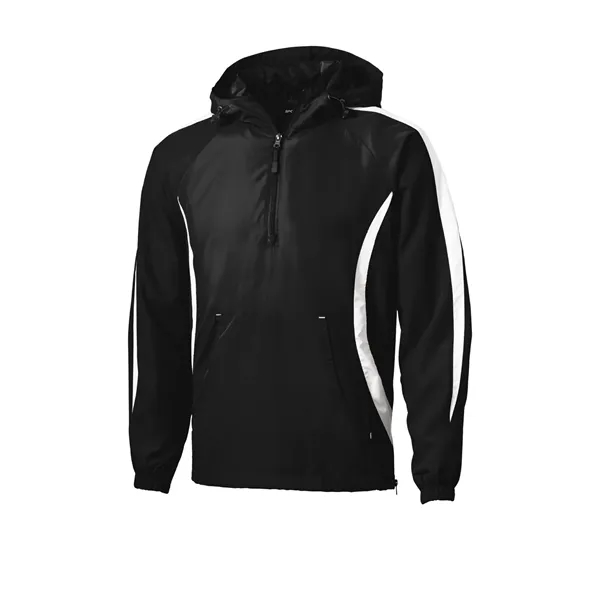 Sport-Tek Colorblock Raglan Anorak. - Sport-Tek Colorblock Raglan Anorak. - Image 3 of 14