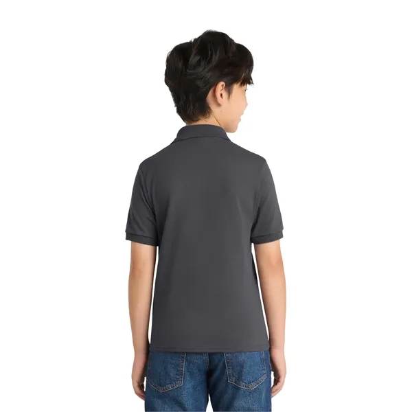 Port & Co Youth Core Blend Jersey Knit Polo. - Port & Co Youth Core Blend Jersey Knit Polo. - Image 11 of 50
