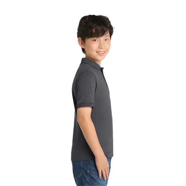 Port & Co Youth Core Blend Jersey Knit Polo. - Port & Co Youth Core Blend Jersey Knit Polo. - Image 12 of 50