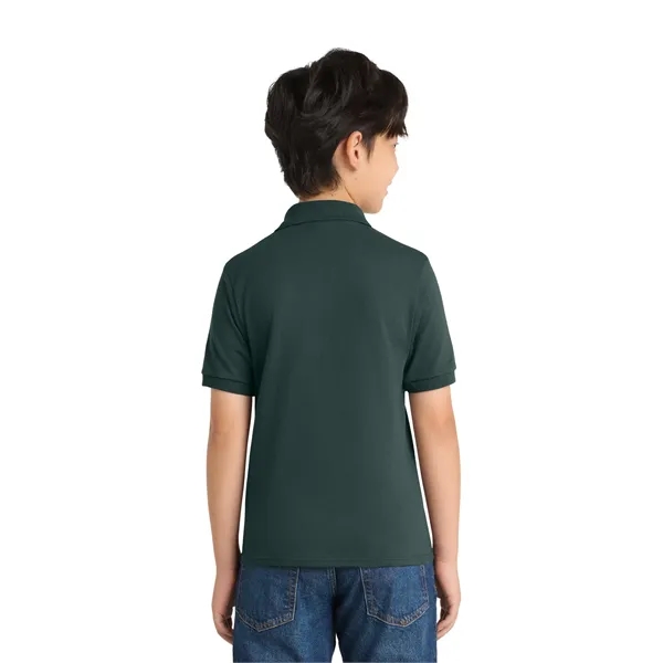 Port & Co Youth Core Blend Jersey Knit Polo. - Port & Co Youth Core Blend Jersey Knit Polo. - Image 16 of 50