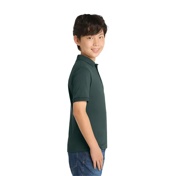 Port & Co Youth Core Blend Jersey Knit Polo. - Port & Co Youth Core Blend Jersey Knit Polo. - Image 17 of 50